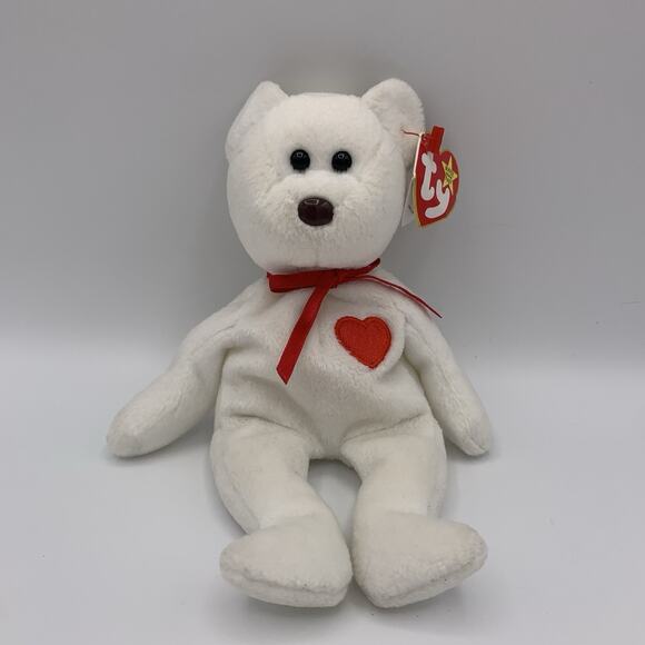 TY Beanie Baby - 3/2 Valentino the Bear (3rd Gen/2nd Gen) - Picture 1 of 11